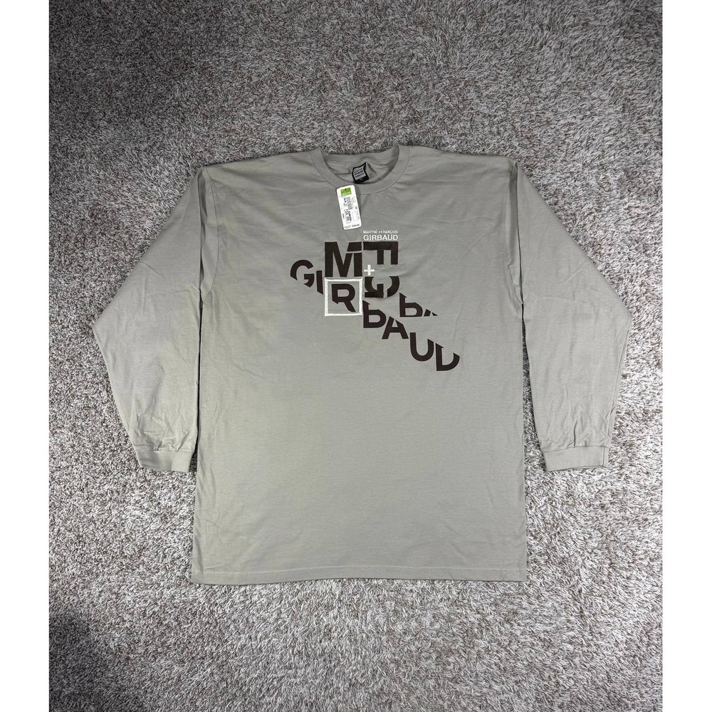 Y2K Marithé François Girbaud Print Logo Long Sleeve T-Shirt Size 2XL Hip Hop